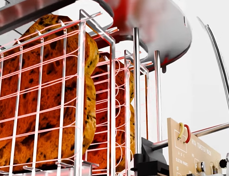 Bread toaster parts and function