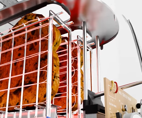 Bread toaster parts and function