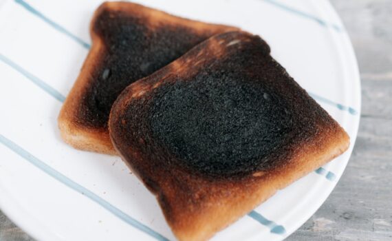 Why does my toaster smell like burning
